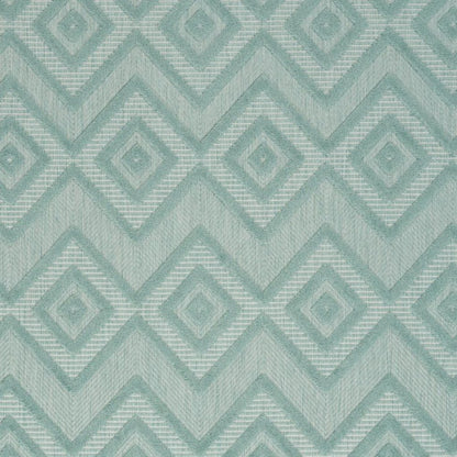 5' X 7' Aqua Indoor Outdoor Area Rug