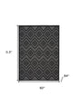 5' X 7' Charcoal Indoor Outdoor Area Rug