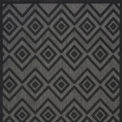5' X 7' Charcoal Indoor Outdoor Area Rug