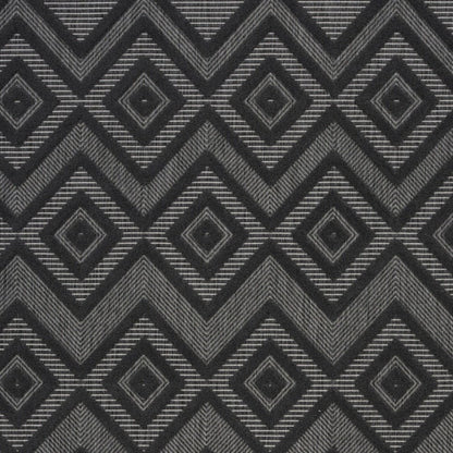 6' X 9' Charcoal Indoor Outdoor Area Rug