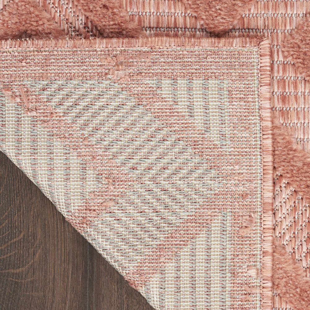 5' X 7' Coral Indoor Outdoor Area Rug