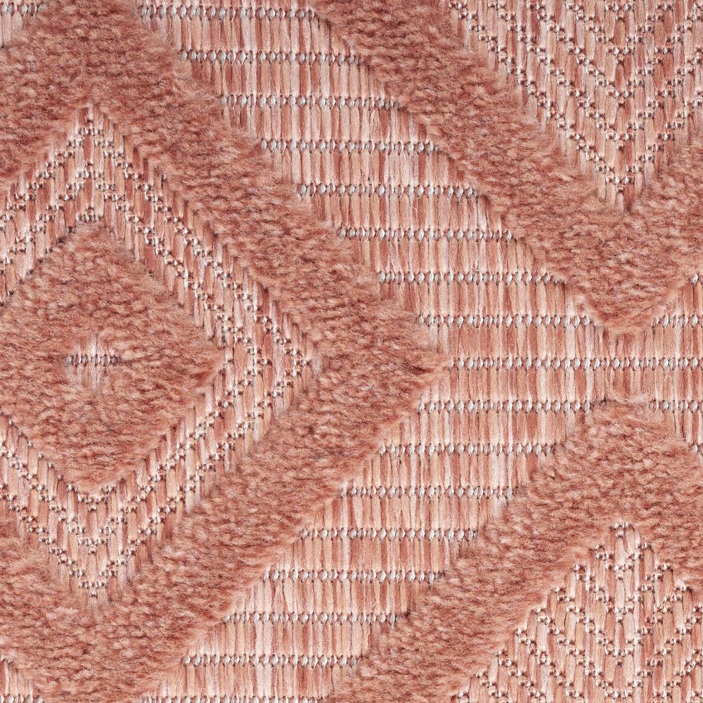 5' X 7' Coral Indoor Outdoor Area Rug