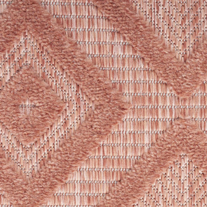 5' X 7' Coral Indoor Outdoor Area Rug