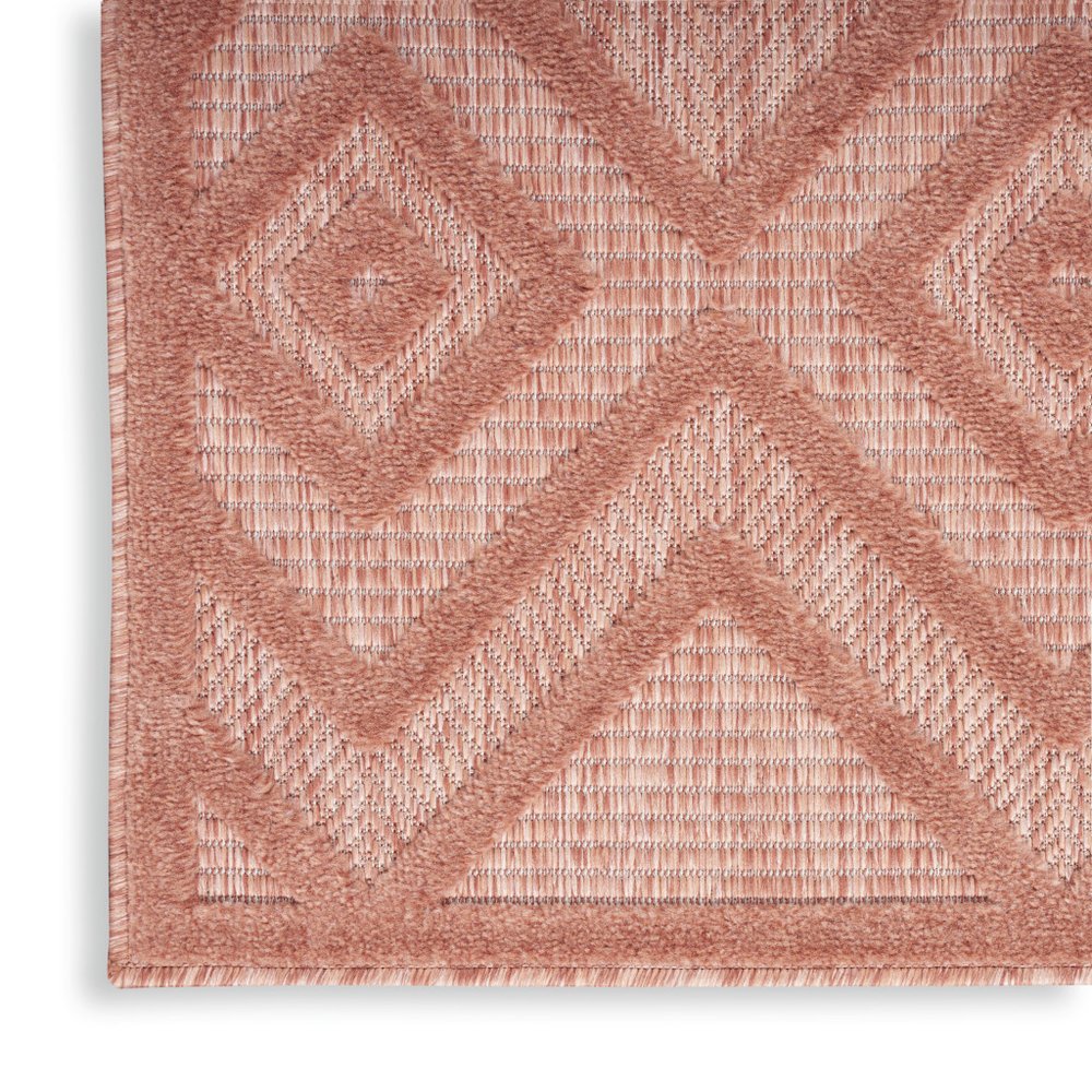 5' X 7' Coral Indoor Outdoor Area Rug