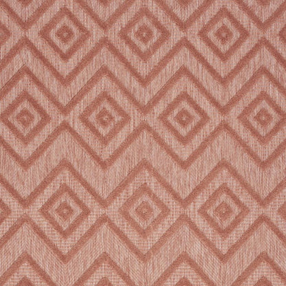 5' X 7' Coral Indoor Outdoor Area Rug