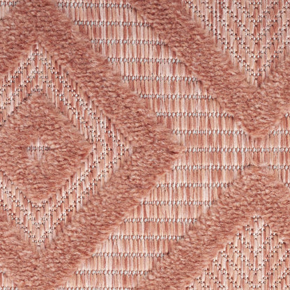 6' X 9' Coral Indoor Outdoor Area Rug