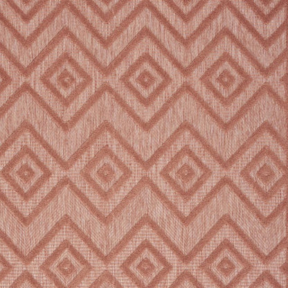 6' X 9' Coral Indoor Outdoor Area Rug