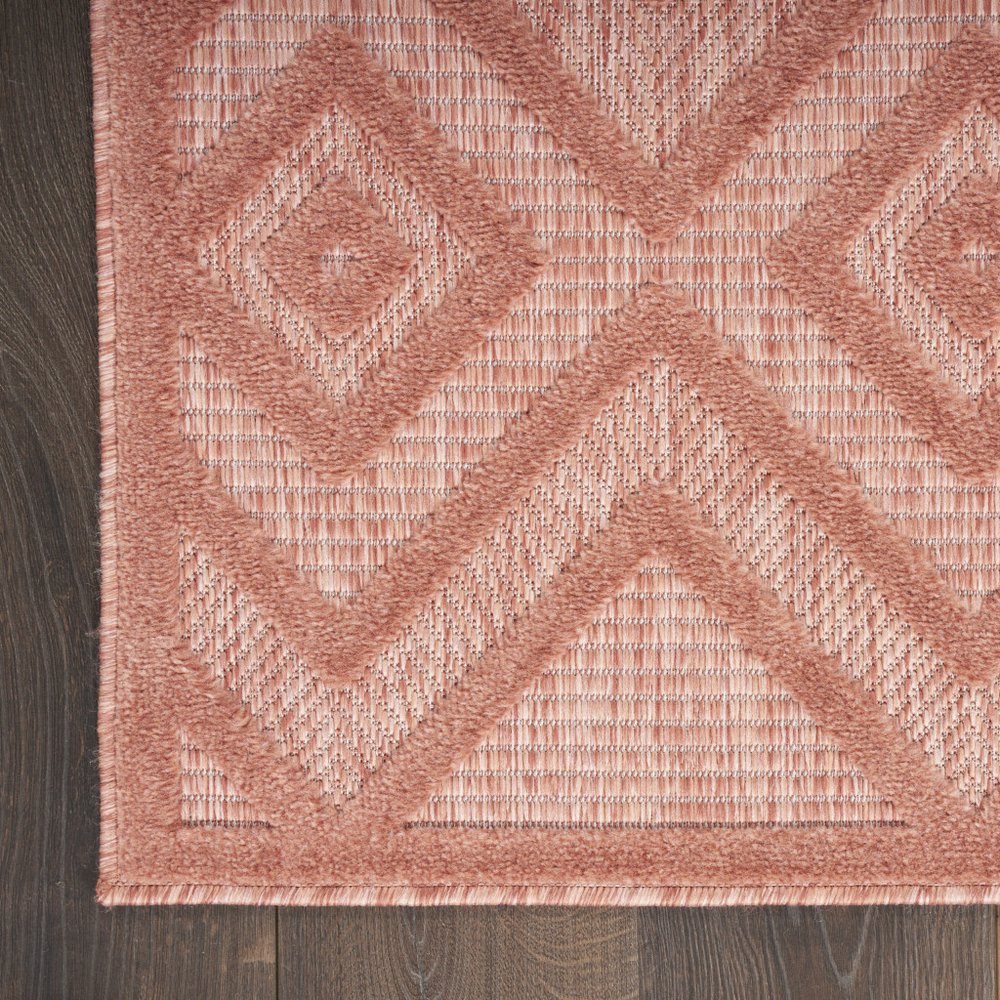 6' X 9' Coral Indoor Outdoor Area Rug