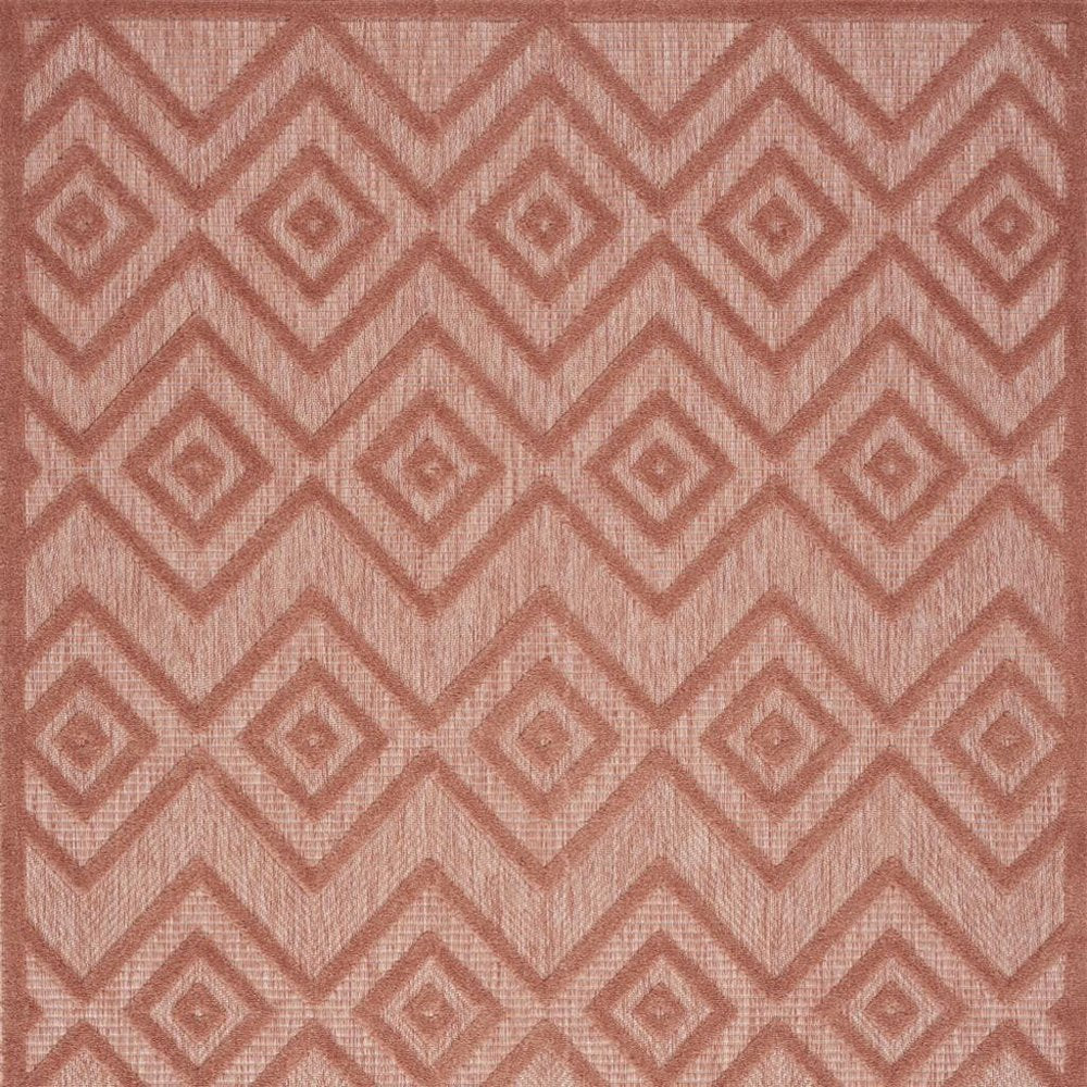 6' X 9' Coral Indoor Outdoor Area Rug