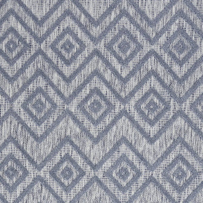 6' X 9' Denim Blue Indoor Outdoor Area Rug