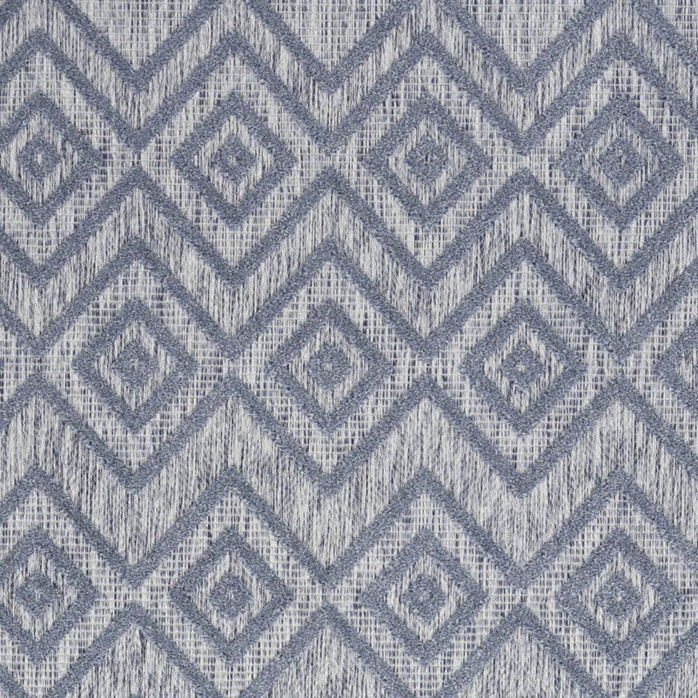 6' X 9' Denim Blue Indoor Outdoor Area Rug