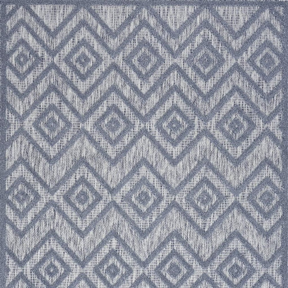 6' X 9' Denim Blue Indoor Outdoor Area Rug