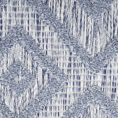 6' X 9' Denim Blue Indoor Outdoor Area Rug