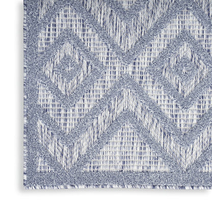 6' X 9' Denim Blue Indoor Outdoor Area Rug