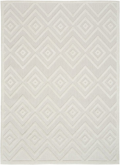 5' X 7' Ivory Indoor Outdoor Area Rug