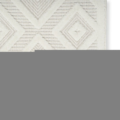 5' X 7' Ivory Indoor Outdoor Area Rug