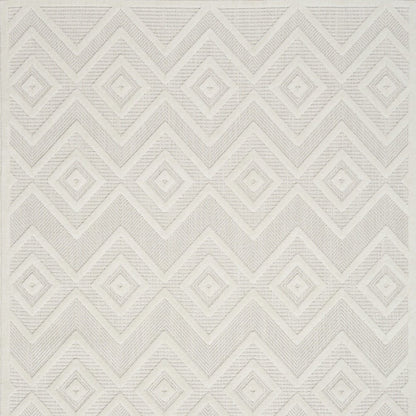 5' X 7' Ivory Indoor Outdoor Area Rug