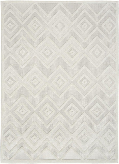 6' X 9' Ivory Indoor Outdoor Area Rug