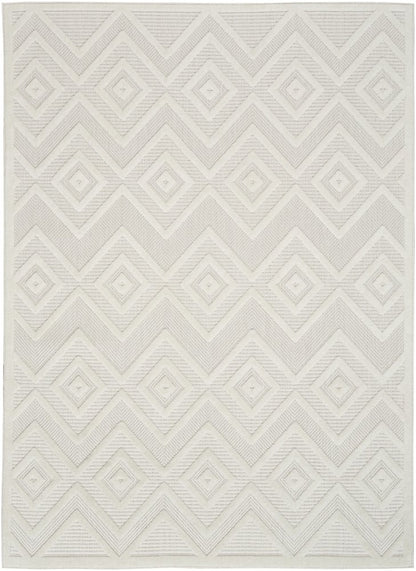 6' X 9' Ivory Indoor Outdoor Area Rug