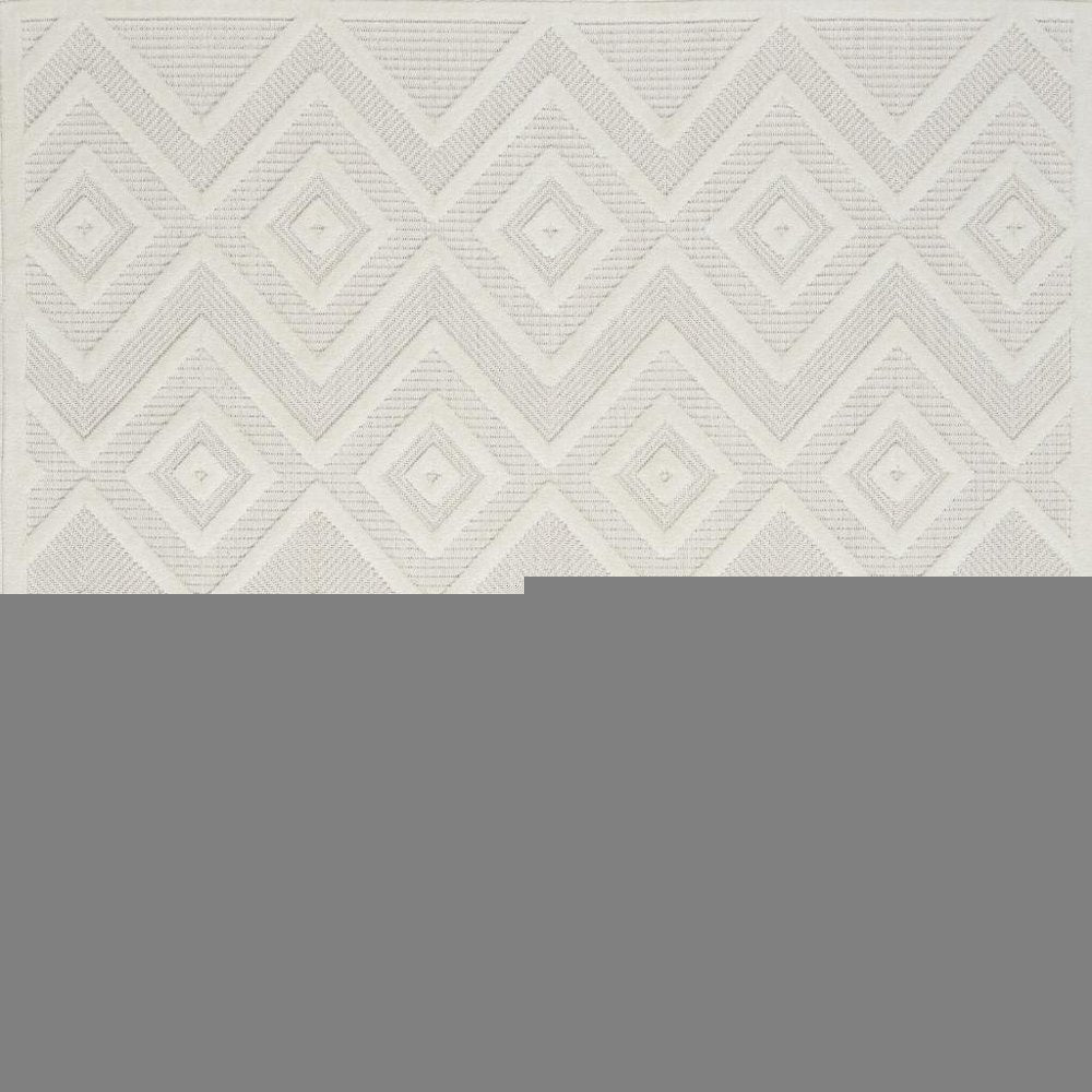 6' X 9' Ivory Indoor Outdoor Area Rug