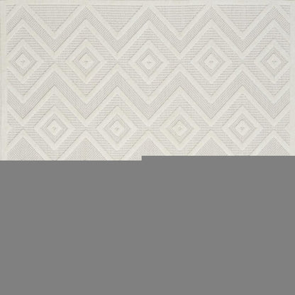 6' X 9' Ivory Indoor Outdoor Area Rug