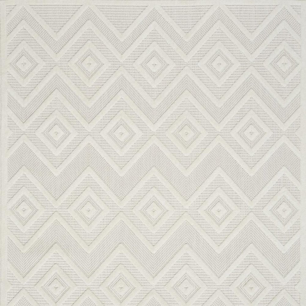 6' X 9' Ivory Indoor Outdoor Area Rug