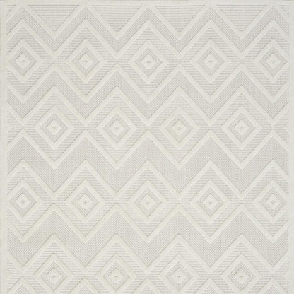 6' X 9' Ivory Indoor Outdoor Area Rug
