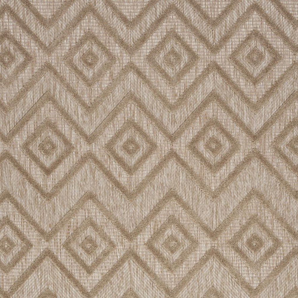 5' X 7' Beige Indoor Outdoor Area Rug