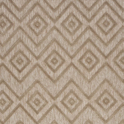 5' X 7' Beige Indoor Outdoor Area Rug
