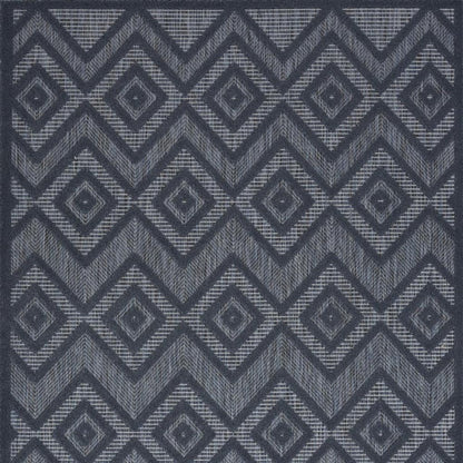 5' X 7' Blue Indoor Outdoor Area Rug