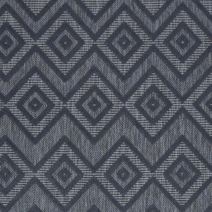 5' X 7' Blue Indoor Outdoor Area Rug