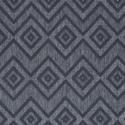 6' X 9' Blue Indoor Outdoor Area Rug