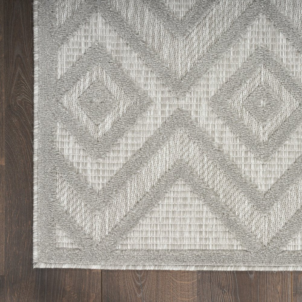 5' X 7' Gray Indoor Outdoor Area Rug