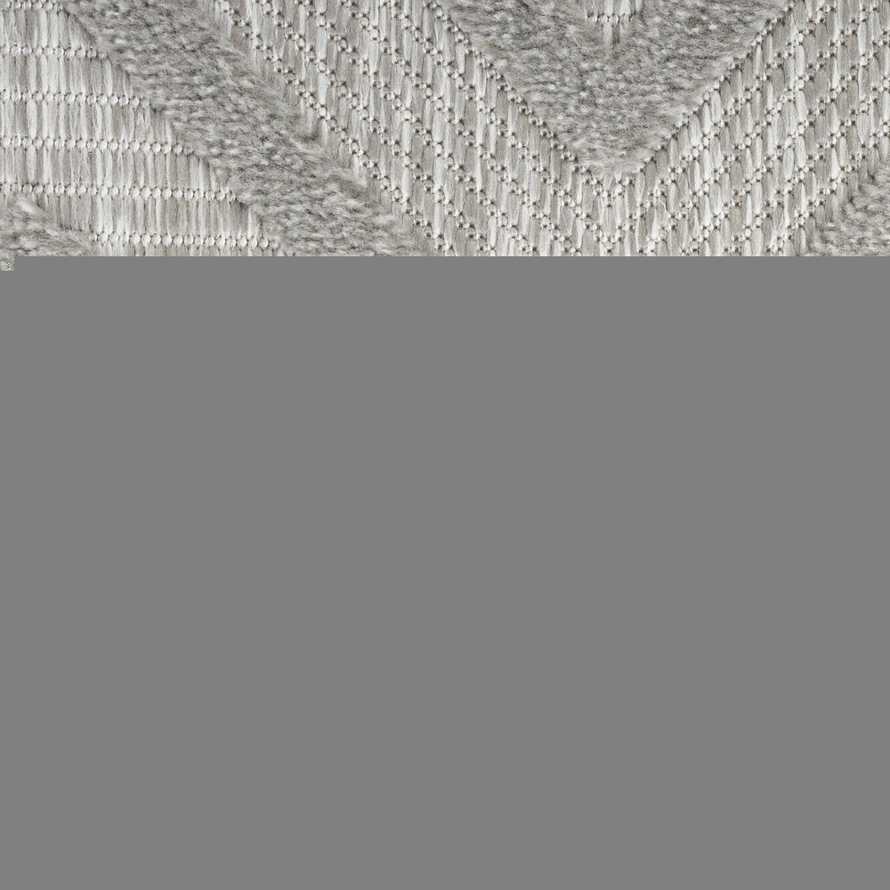 5' X 7' Gray Indoor Outdoor Area Rug