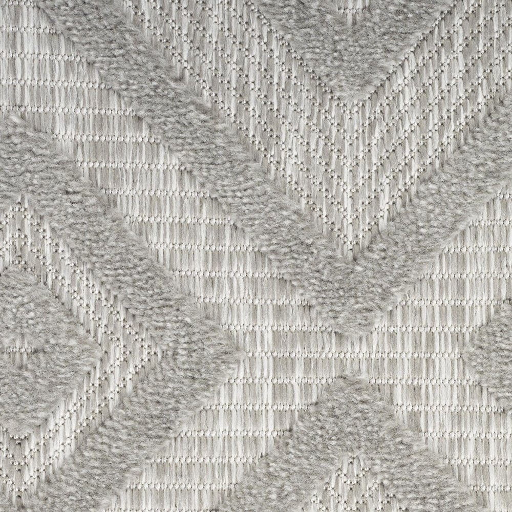 5' X 7' Gray Indoor Outdoor Area Rug