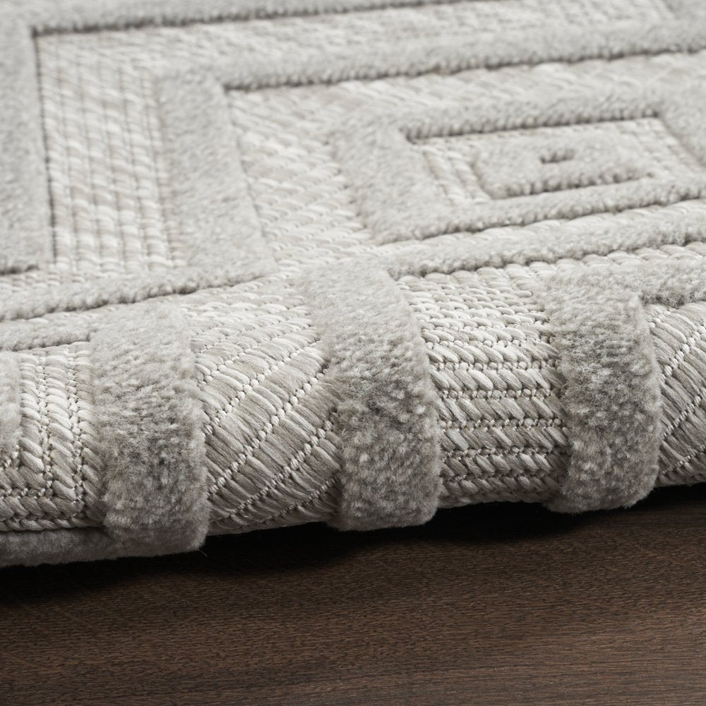 5' X 7' Gray Indoor Outdoor Area Rug