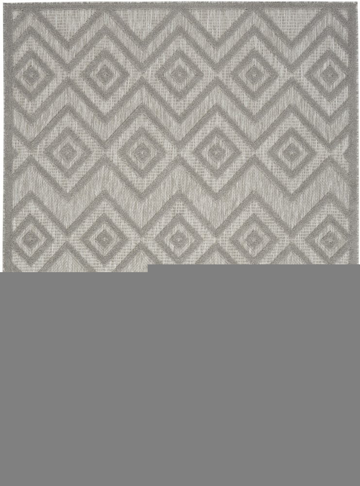5' X 7' Gray Indoor Outdoor Area Rug