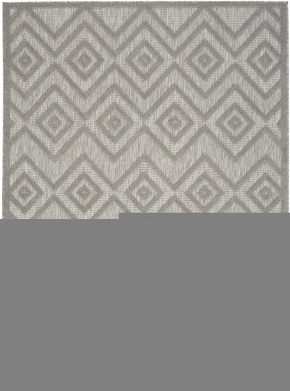 5' X 7' Gray Indoor Outdoor Area Rug
