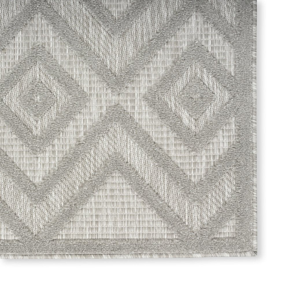 6' X 9' Gray Indoor Outdoor Area Rug
