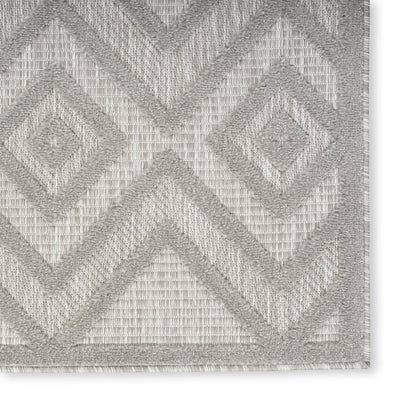6' X 9' Gray Indoor Outdoor Area Rug