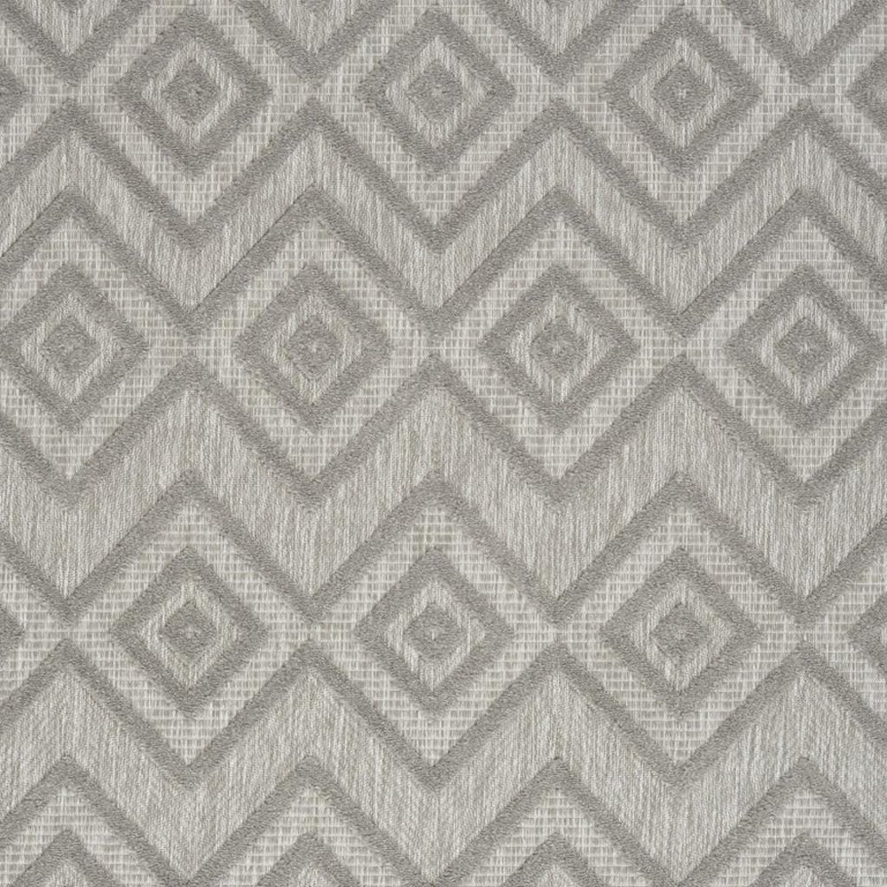 6' X 9' Gray Indoor Outdoor Area Rug