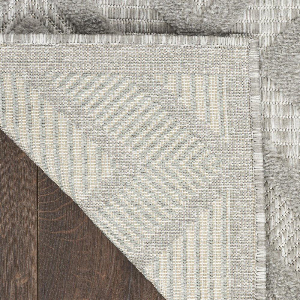 6' X 9' Gray Indoor Outdoor Area Rug