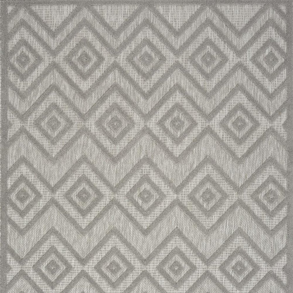 6' X 9' Gray Indoor Outdoor Area Rug