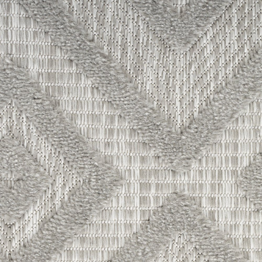 6' X 9' Gray Indoor Outdoor Area Rug