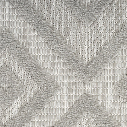 6' X 9' Gray Indoor Outdoor Area Rug