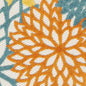 12' Turquoise Indoor Outdoor Runner Rug