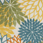 4' X 6' Blue And Yellow Indoor Outdoor Area Rug