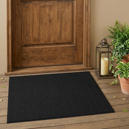 3' X 5' Black Stain Resistant Indoor Outdoor Area Rug