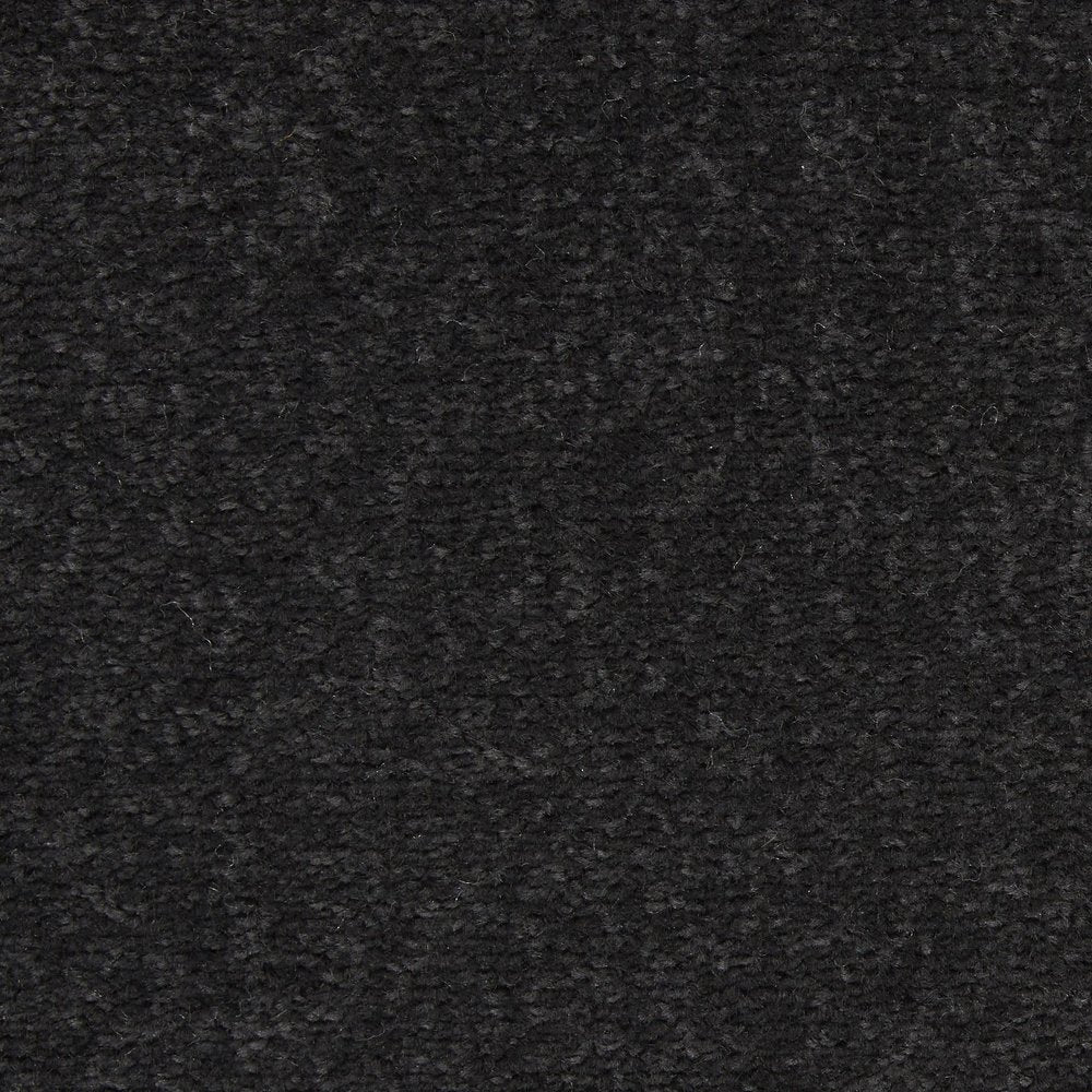 6' X 6' Black Round Indoor Outdoor Area Rug