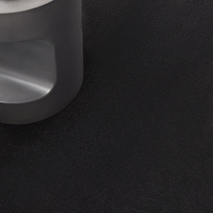 6' X 6' Black Round Indoor Outdoor Area Rug